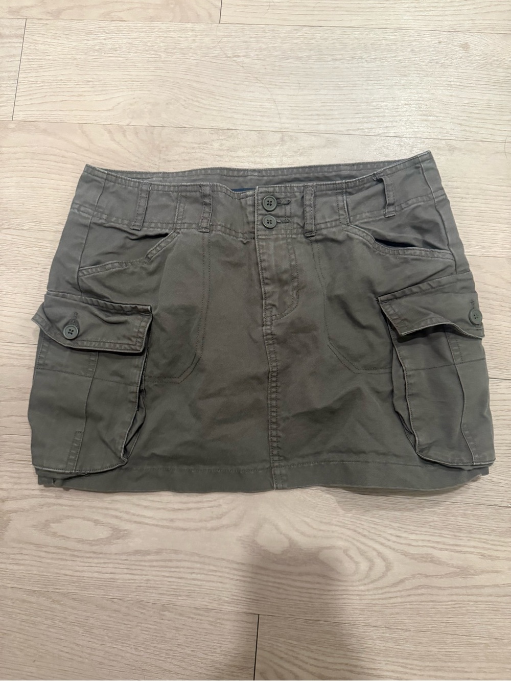 Brandy Melville olive green khaki Cargo Mini Skirt